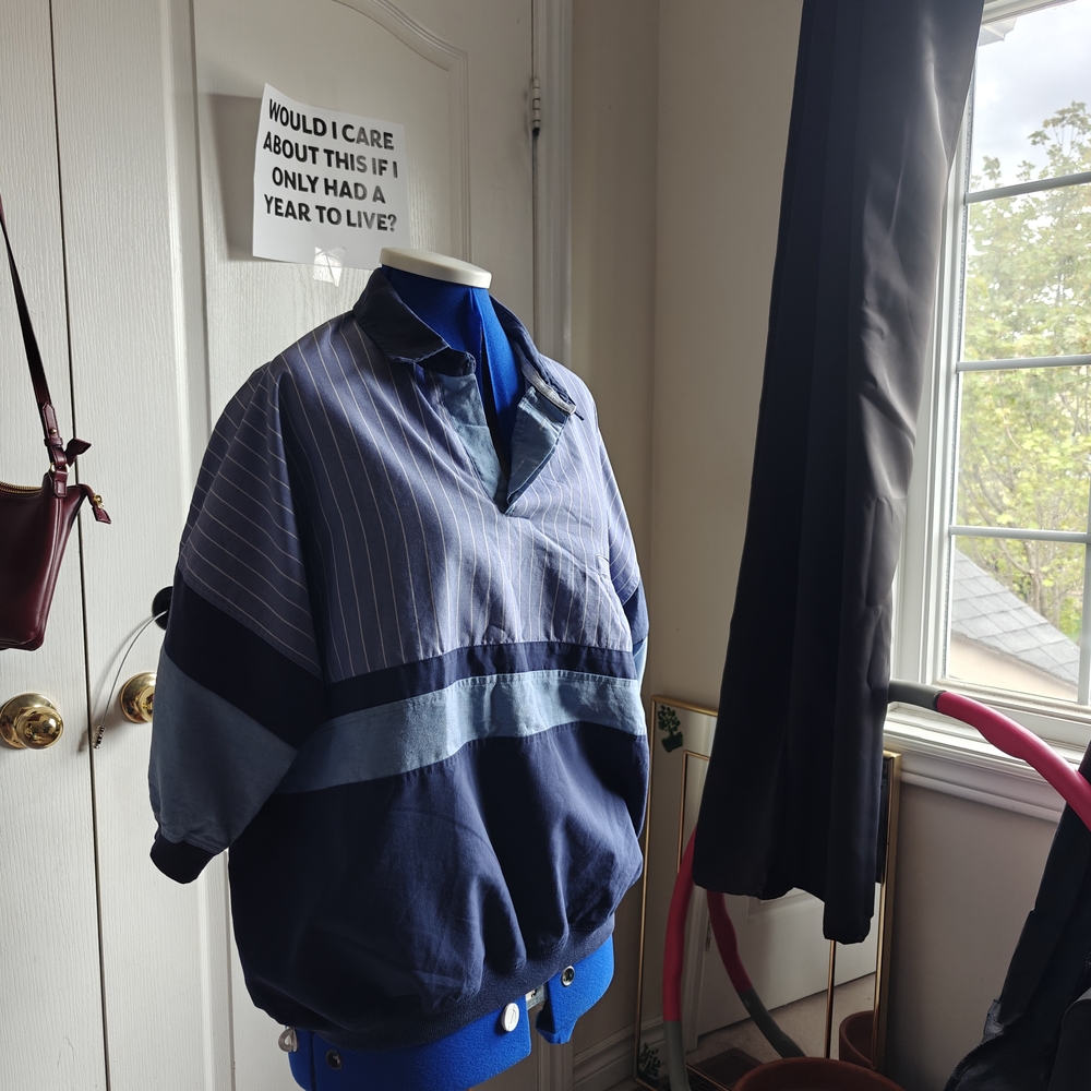 Men's Blue Striped Jacket